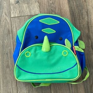 Dino 🦖 🦕 Green and Blue Small Backpack